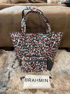 Brahmin Brooke Wildcat Melbourne Tote and Wristlet
